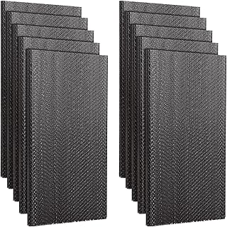 10 Pack Patio Rocking Chair Spring Plate Replacement Part, Patio Chair Spring Plates Swivel Rocker, Universal Fiberglass Spring Plate for Outdoor Rocking Chair Replacement, 5 x 2.5 x 0.25 Inches