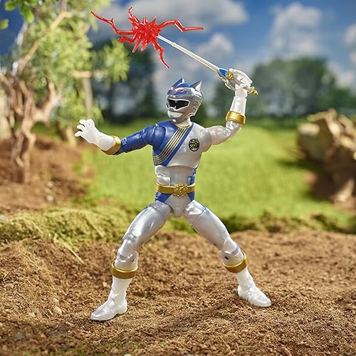 Miniatura 5 de Power Rangers Lightning Collection Wild Force Lunar Wolf Ranger - Figura de acción coleccionable prémium de 6 pulgadas