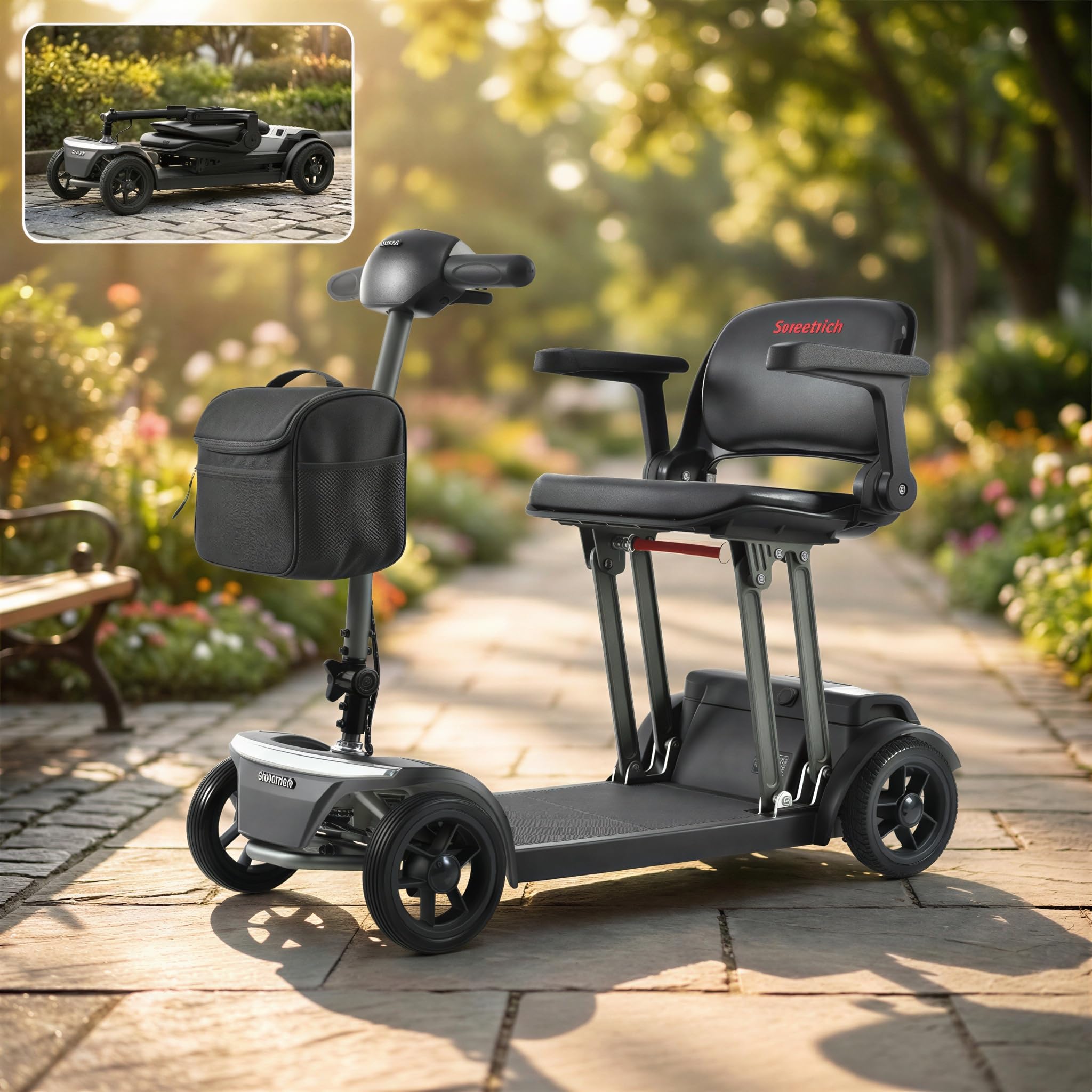 Amazon | 森風ShinrinKaze 電動シニアカート 電動4輪車椅子 介護 高齢