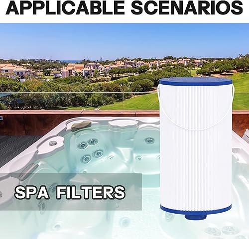 Miniatura 7 de Filtro de spa compatible con FC-2402, 303279, flujo libre, AquaTerra, filtro de bañera de hidromasaje de fantasía, rosca más fina de 1 12 pulgadas,