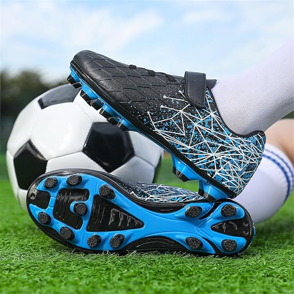 Football Boots Boys Grils FG/AG Soccer Cleats Shoes Trainers Football Shoes Training Running Shoes Teenager Sneakers - 2