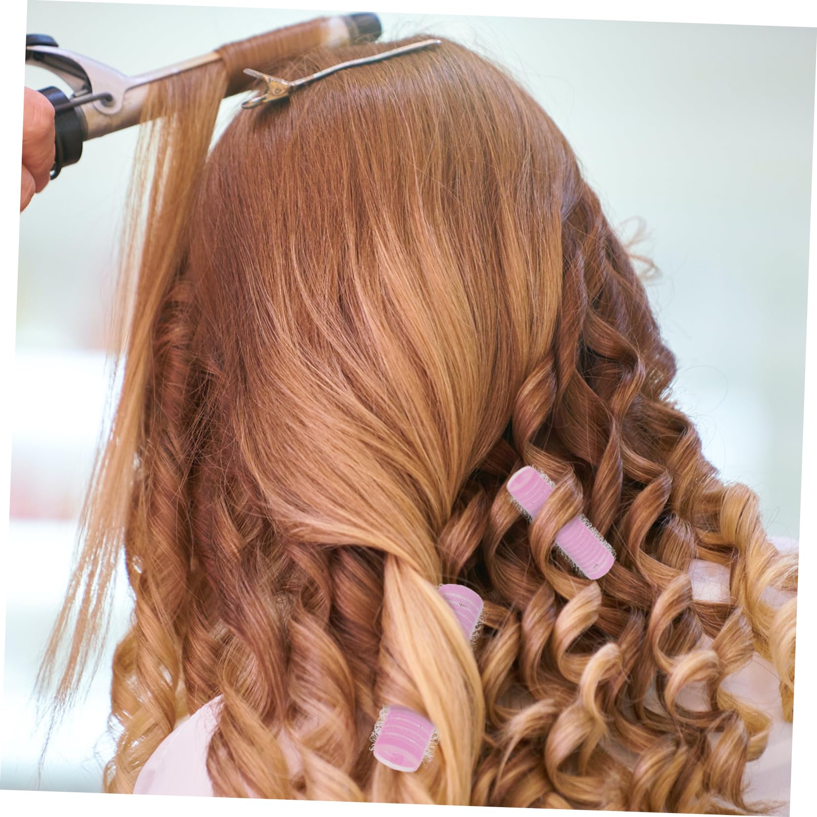 WRITWAA Hair Rollers Set 6 Pack Self-gripping Hair Curlers Beauty Tools for Women Girls Random