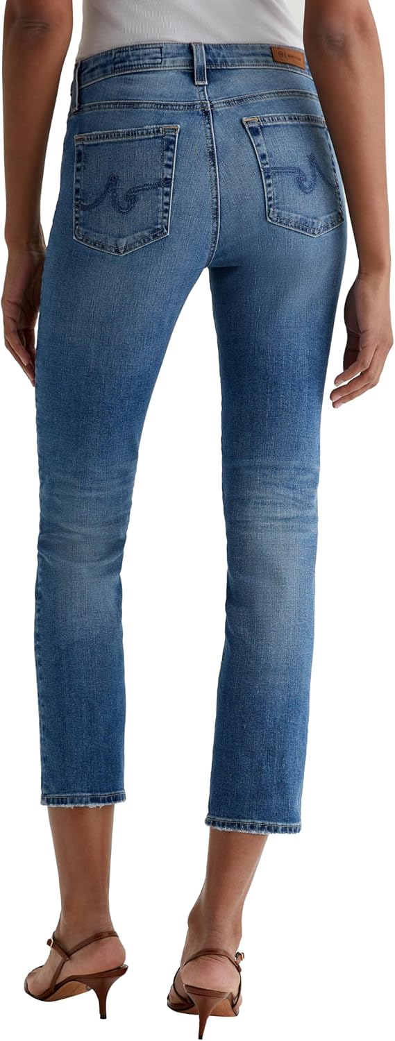 AG Womens Mari Mid Rise Slim Straight Crop Jean - Image 7