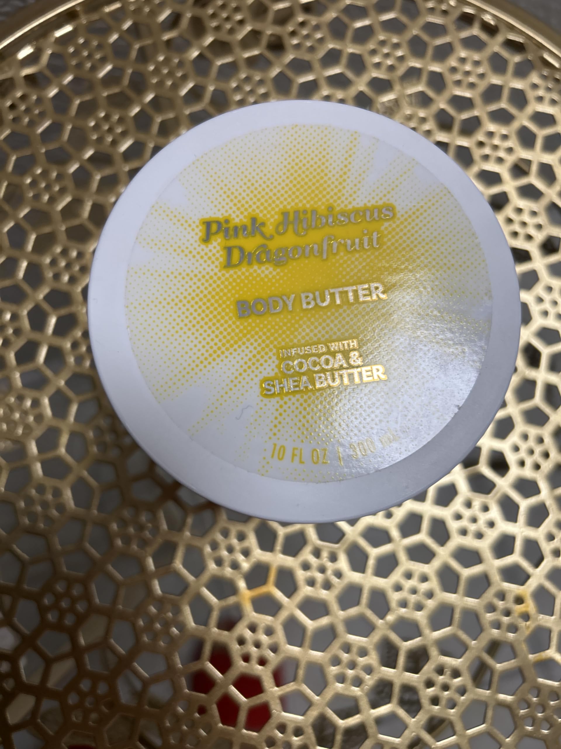 Solar Flare Body Butter, White and Gold Container