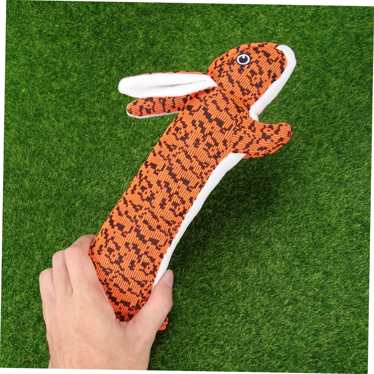 FRCOLOR Lot De 3 Jouets Couineurs À Mâcher pour Chien Jouet Couineur pour Chiot Fournitures pour Animaux De Compagnie Jouet À Mâcher Orange pour Chien