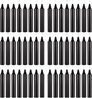 Vista 31 de Mega Candles 12 velas cónicas marrones sin perfume, velas de cera vertida a mano de 10 x 7/8 pulgadas, decoración del hogar, recepciones de boda