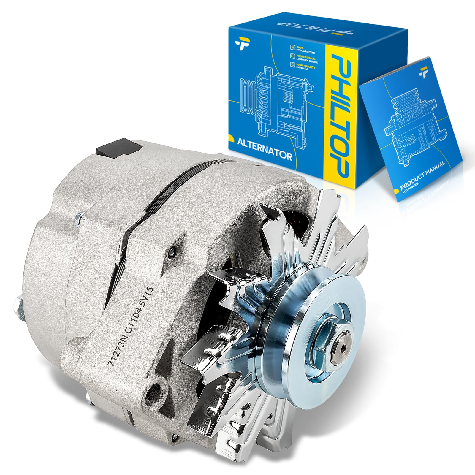 PHILTOP Alternator for Chevy C10 K10 GMC C1500 Camaro