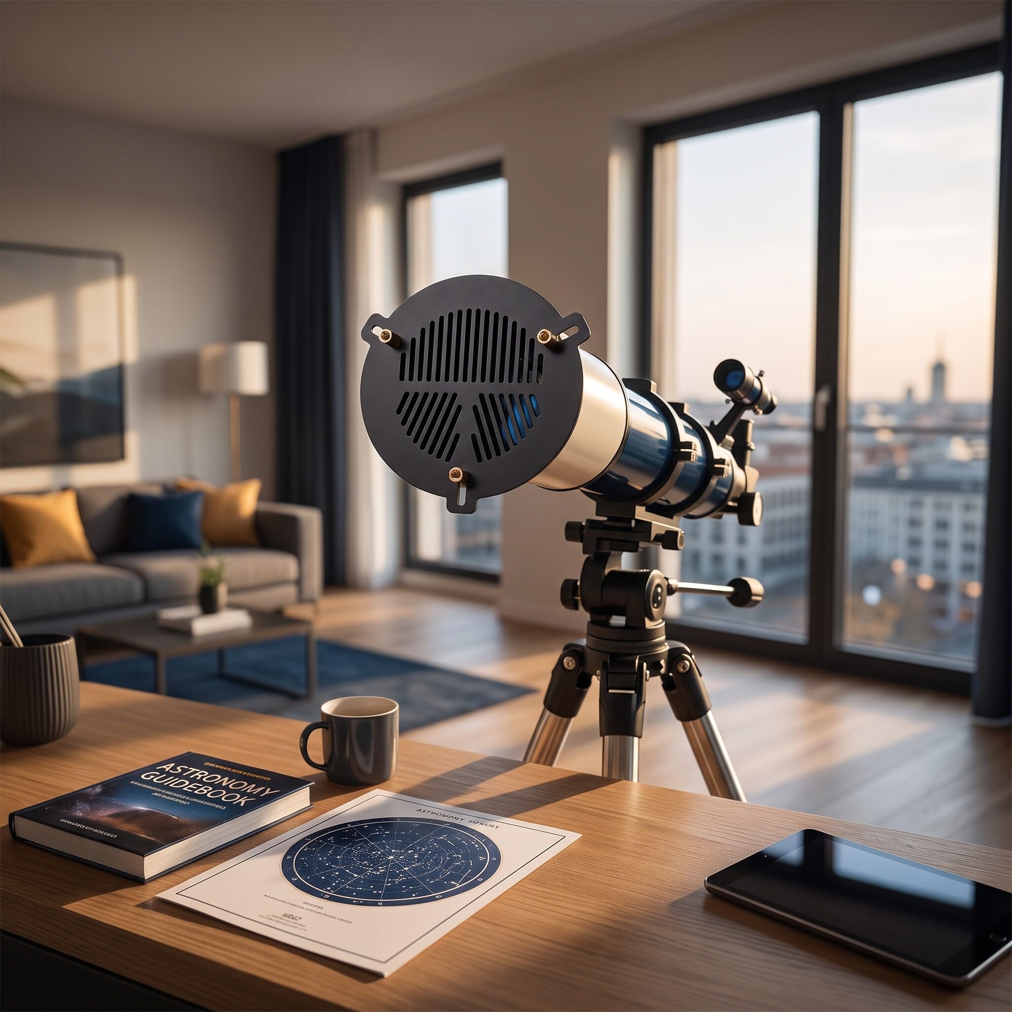 Yosoo Health Gear Maska Bahtinova do Ustawiania Ostrości, Konstrukcja Typu Fishbone ze Stopu Aluminium, Kompatybilna z Teleskopami o średnicy Zewnętrznej 63-89 Mm, Idealna do Astrofotografii,