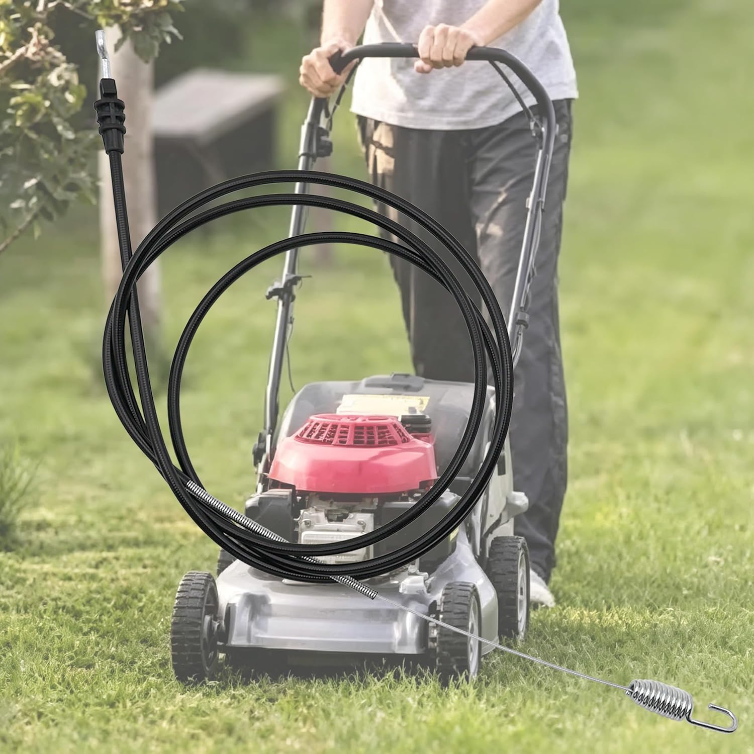 ClouHiden Front Wheel Drive (FWD) Traction Cable Compatible with 22" Recycler Lawn Mowers Toro Models 21442 21445 21447 21770 Replaces Part Number 140-3947