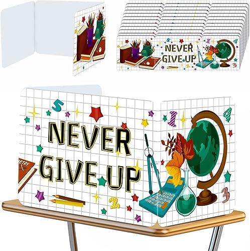 Miniatura 1 de Escudos de privacidad para escritorios de estudiantes, paquete de 24, carpetas de privacidad de colores para estudiantes, tableros de privacidad