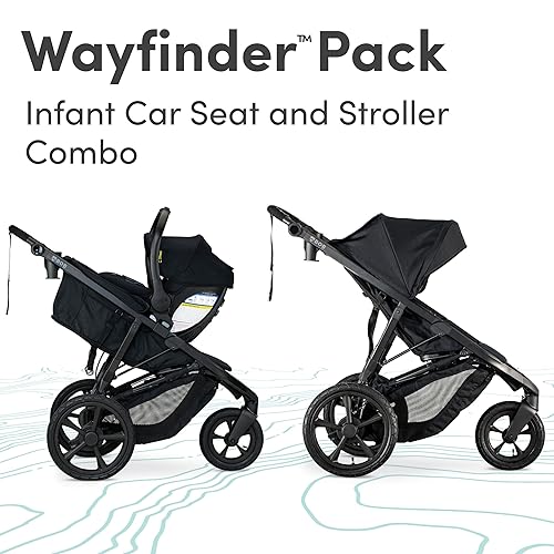 Miniatura 2 de BOB Gear Sistema de viaje Wayfinder, asiento de coche infantil y cochecito combinado, anochecer