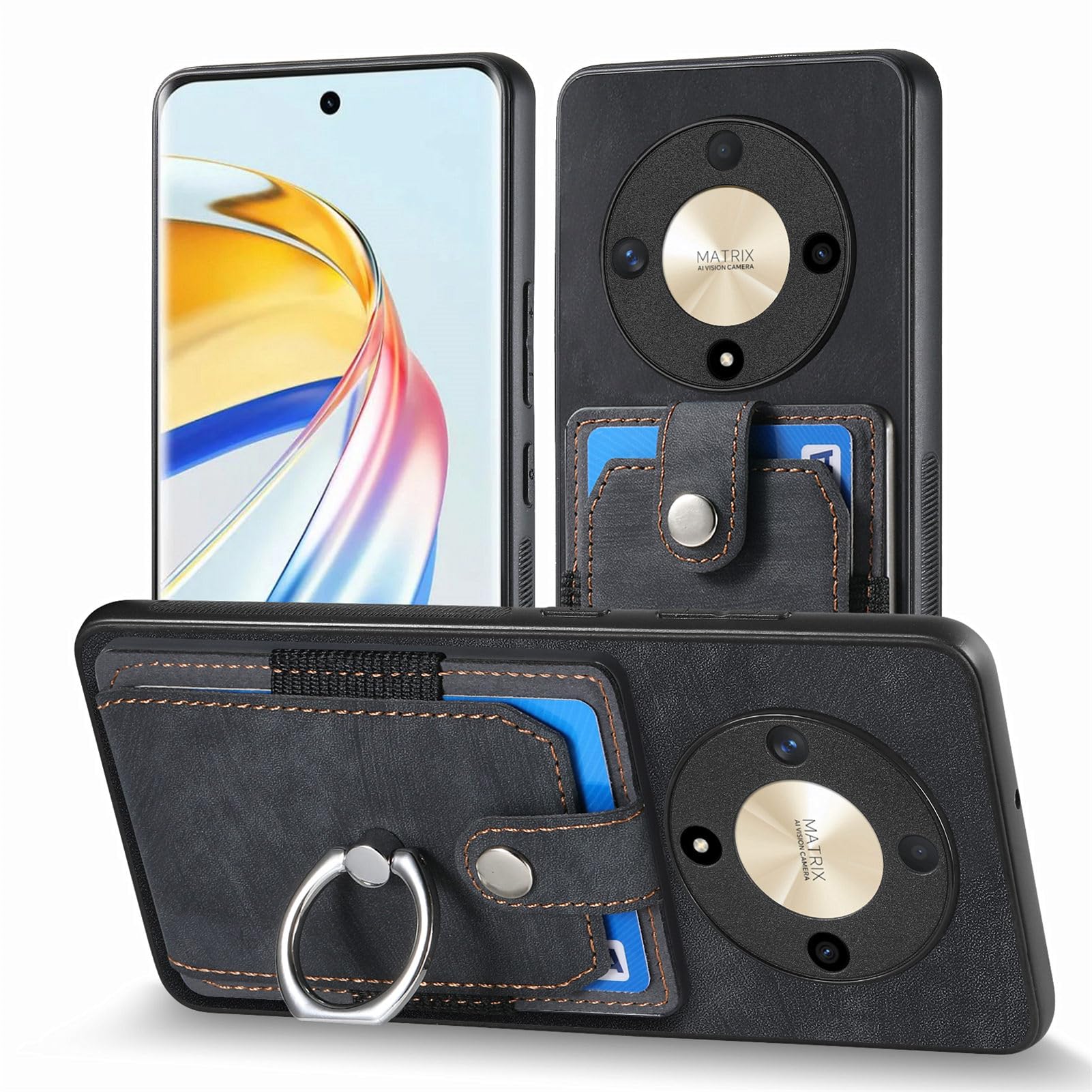 MOJIA Case For Honor 200 Lite 5G, Premium PU Leather Flip Wallet Case - View #11