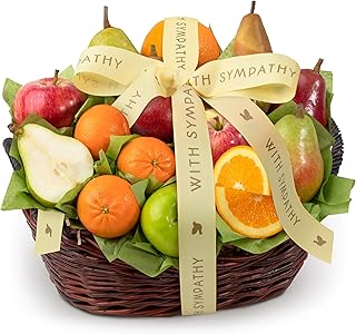 A Gift Inside With Sympathy California Bounty Fruit Gift Basket