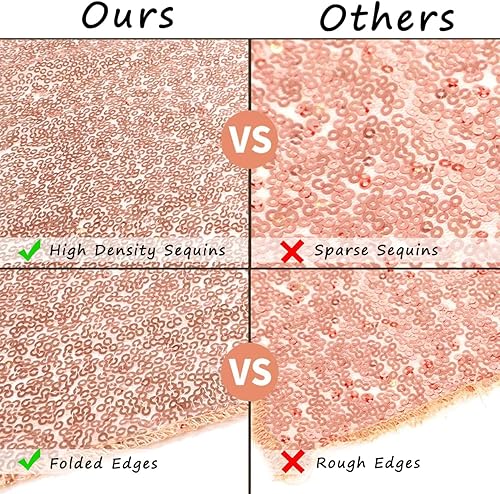 Miniatura 3 de TCBESTO Cortina de telón de fondo de lentejuelas negras y doradas, 4 paneles de 2 x 8 pies, cortinas de fondo con purpurina brillante, telón de