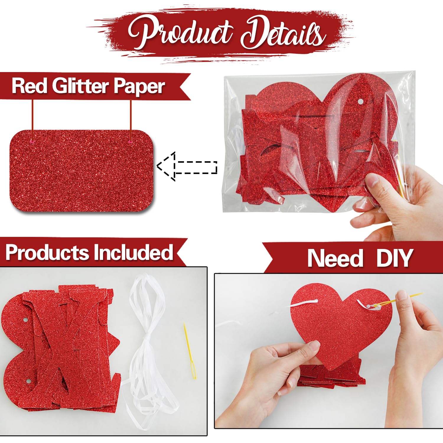 Half Birthday Banner 'Strawberry' – Gold Glitzer, Für 6 Monate Feier, Baby Shower Deko