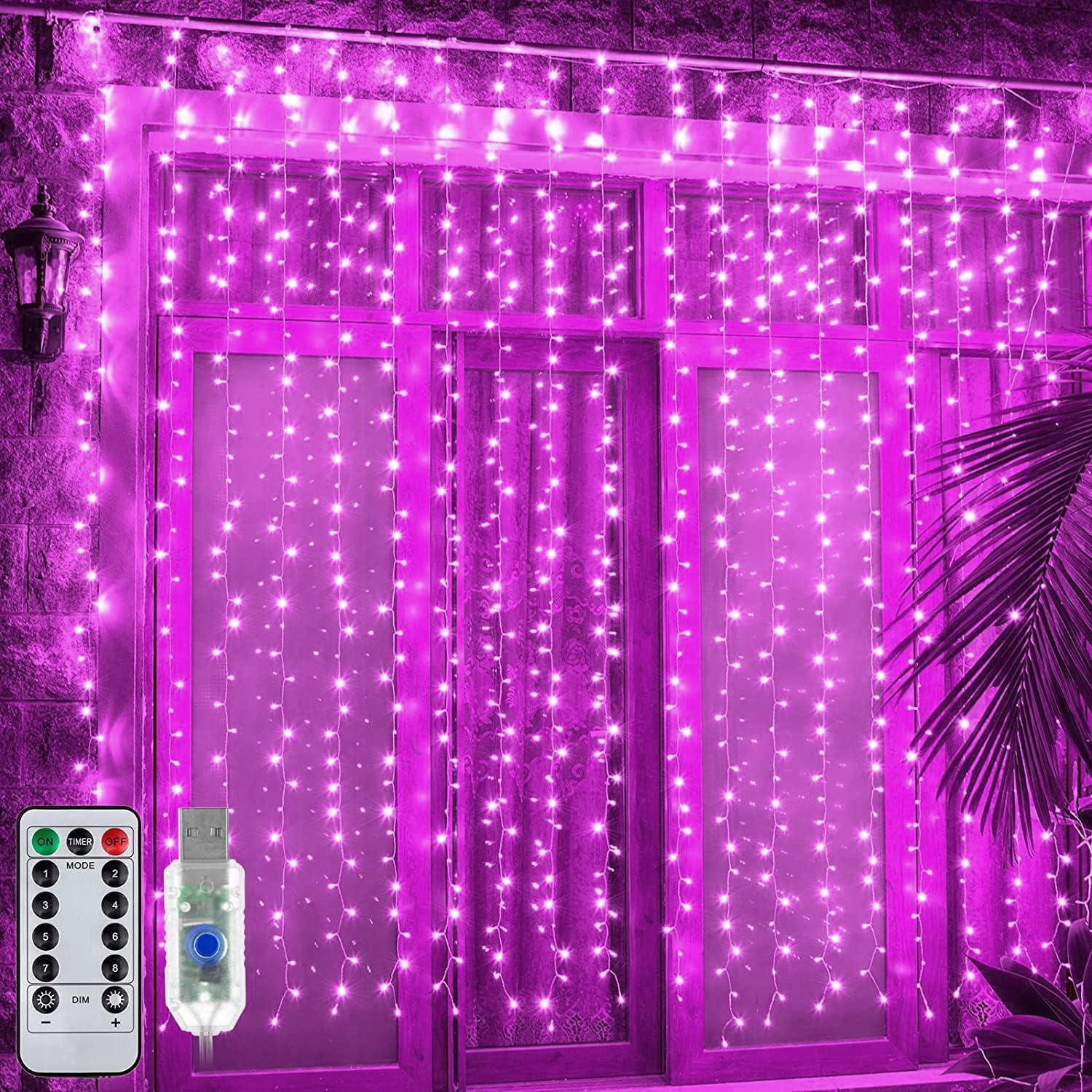 MIRADH 240 LED 9.8 Feet Window Curtain String Light Led Light for Home Decoration Diwali Light, Warm White (Pink Fairy Curtain) (B0DFX26JWN) Amazon Price History, Amazon Price Tracker