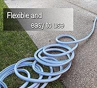 Vista 4 de Atlantic Manguera de jardín resistente de 100 pies x 5/8 pulgadas, manguera de agua de color azul (100 pies)