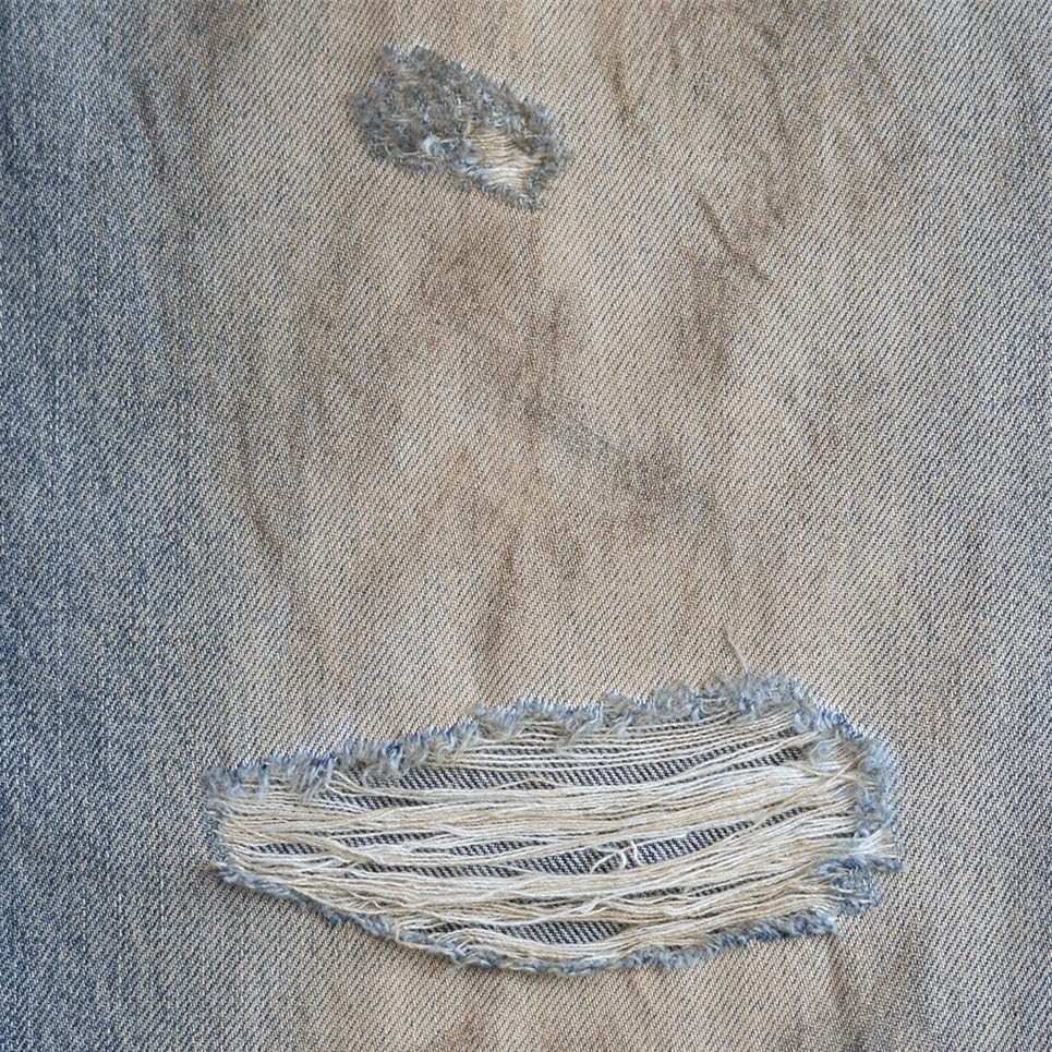 Red Tornado Mud Stained Flare Denim Pants4