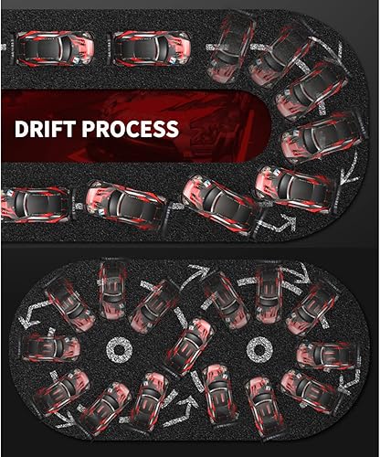 Miniatura 6 de Control remoto Drift Car 116 Coche de control remoto 2.4 GHz 4WD 18.6 mih Control remoto coche de carreras de alta velocidad regalo RTR para adultos