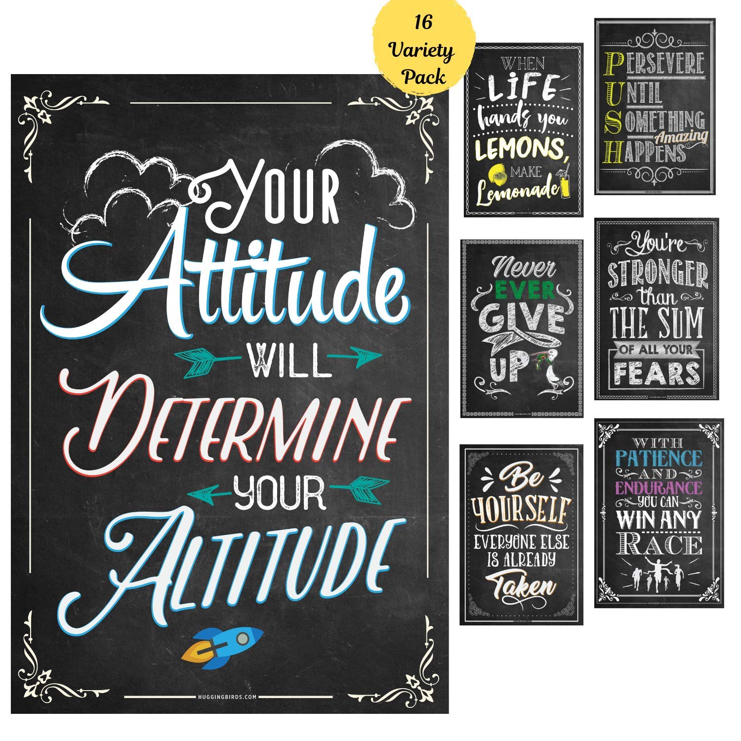 Buy 16 Laminated Motivational Classroom s Motivational Quotes Wall