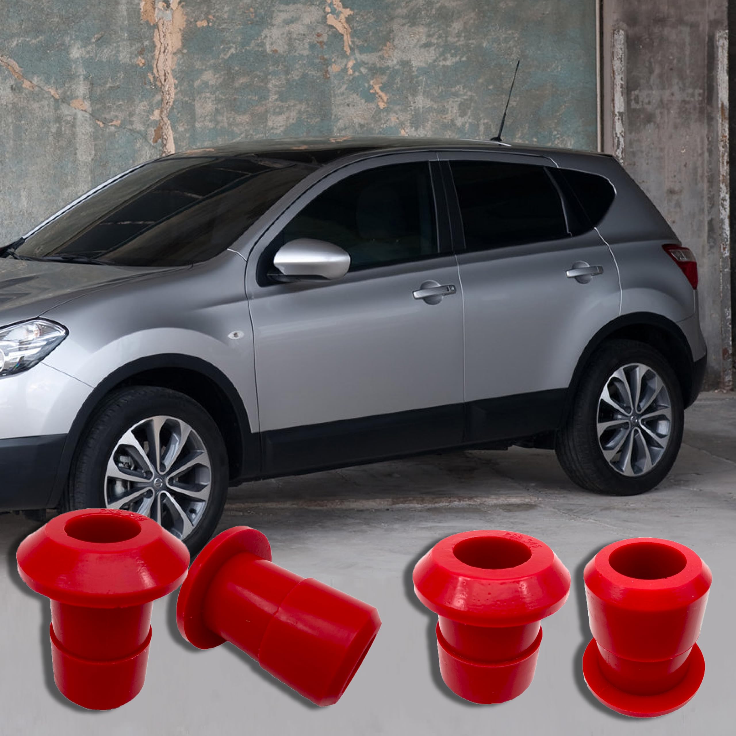 PSB Bushings - Kit de bujes de Poliuretano de Bastidor Auxiliar Delantero - Compatible con Nissan Qashqai 2007-2012 y XTrail 2007-2020 y Juke 2010-2018