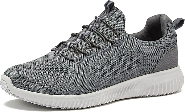 Avia Air Slip On Shoes for Men - Casual Comfortable Athletic Tennis Walking Sneakers for Men with Memory Foam - Dark Grey, 11 Medium