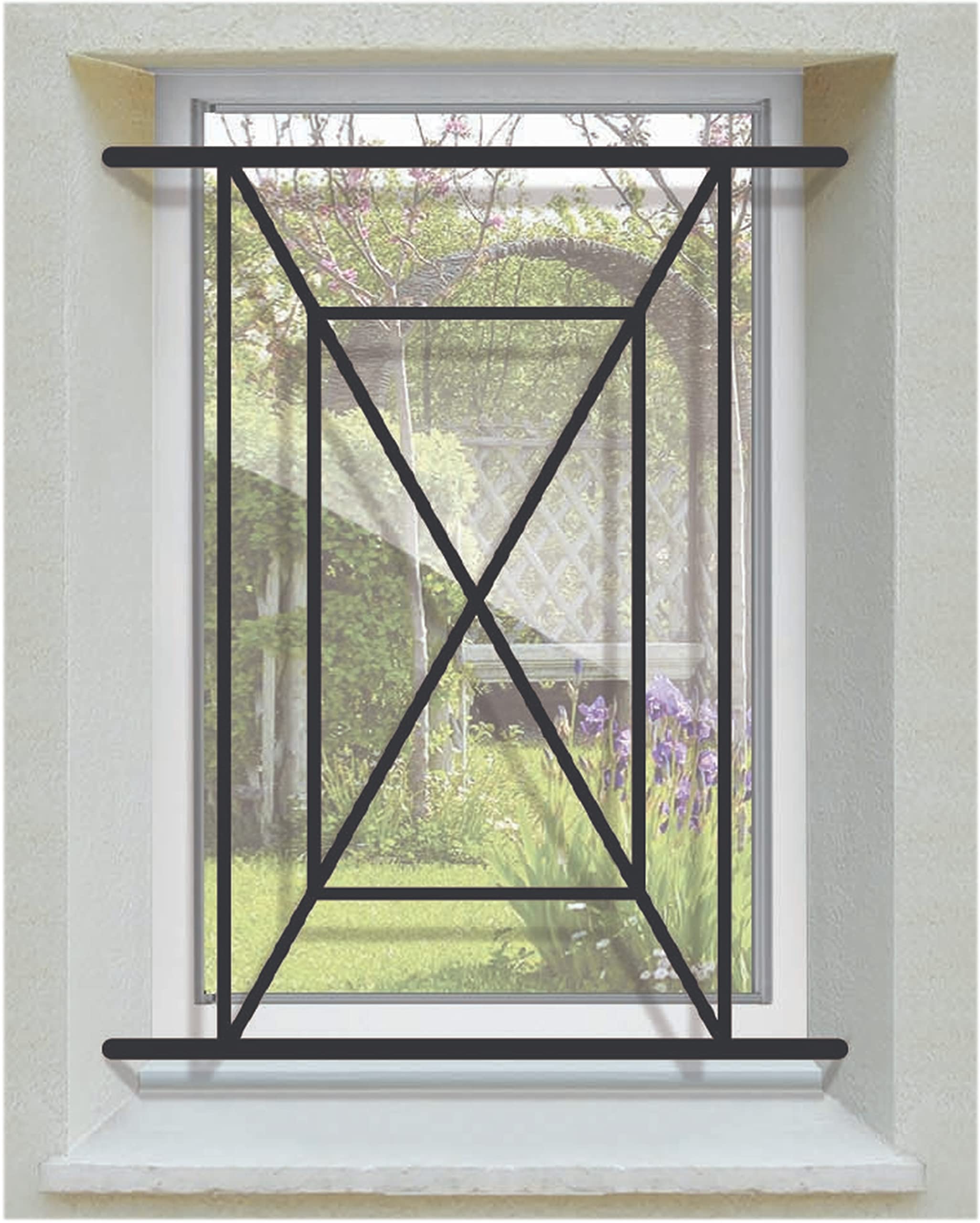 Grille de Defense Adour pour Fenetre H= 95 cm x L= 60 cm (côte tableau)