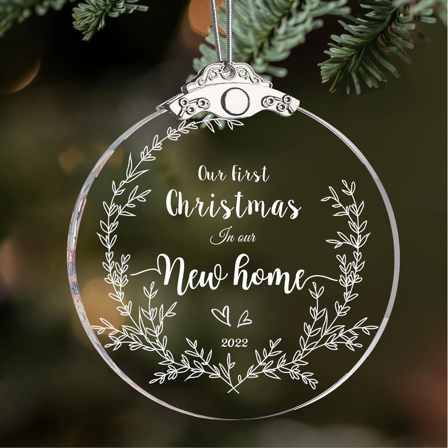 First Christmas Together 2022 Married Ornament Amazon.com: 2022 Our First Christmas In Our Home Ornaments Married Wedding  Homedecor Housewarming Decoration 3" Newlywed Holiday Keepsake (3' Half  Wreath New Home) : Home & Kitchen