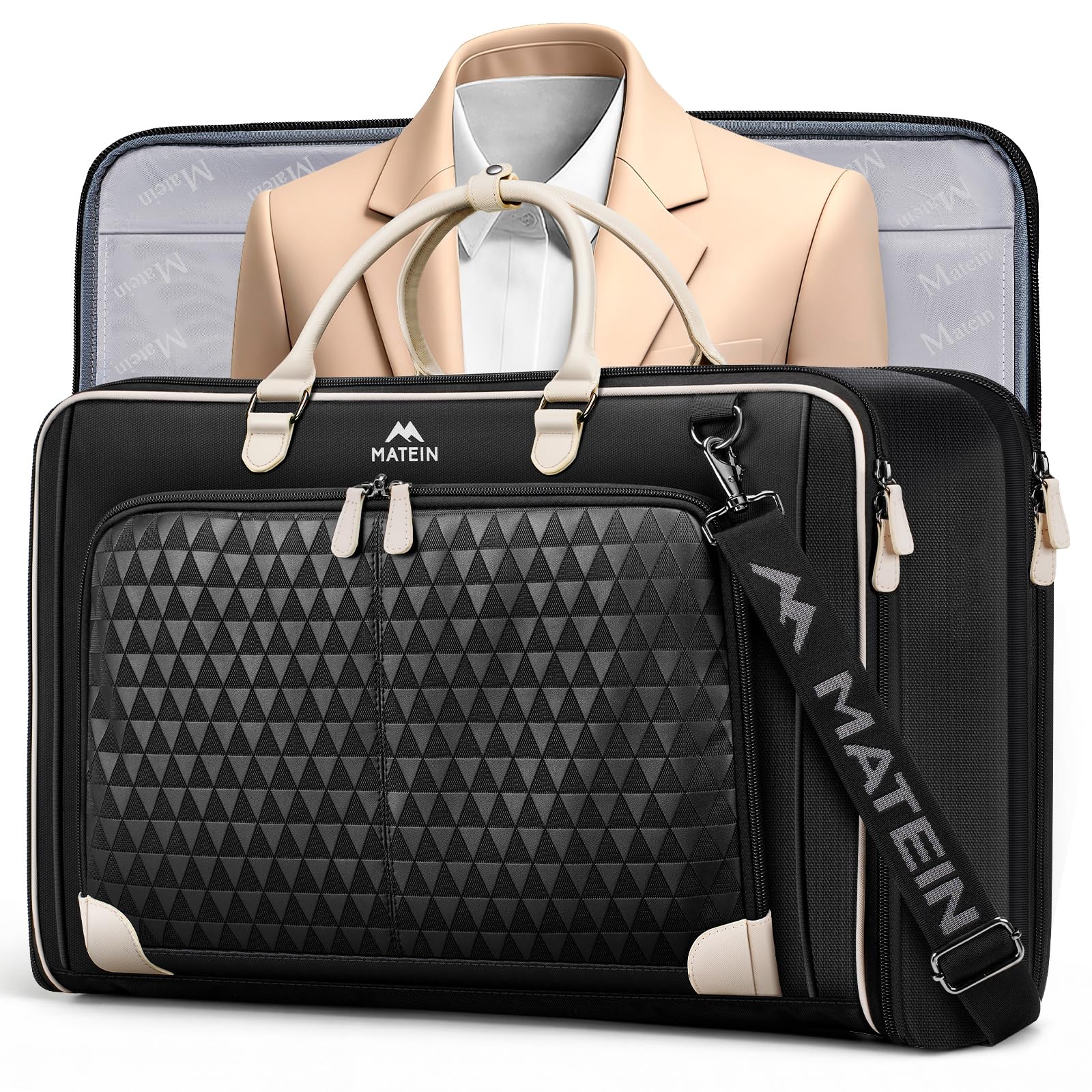 MATEIN Carry On Garment Bags for Airplanes, Women Travel Garment Bags for Dresses
