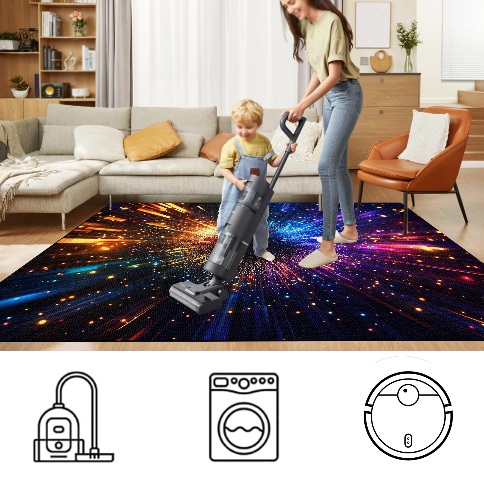 Tappeto Ufficio Salvapavimento Antiscivolo Tappeto per Sedia Gaming Tappeto per Sedia con Ruote Tappetino per Pavimenti Duri Tappetino per Sedia da Gaming per Parquet e Pavimenti Duri 110 x 150 cm