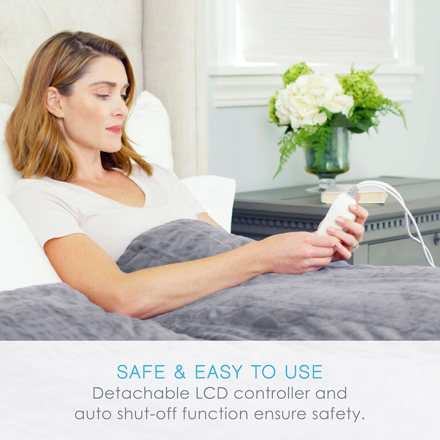 Review Pure Enrichment® Heated Micromink & Velvet 100” x 90” Deluxe