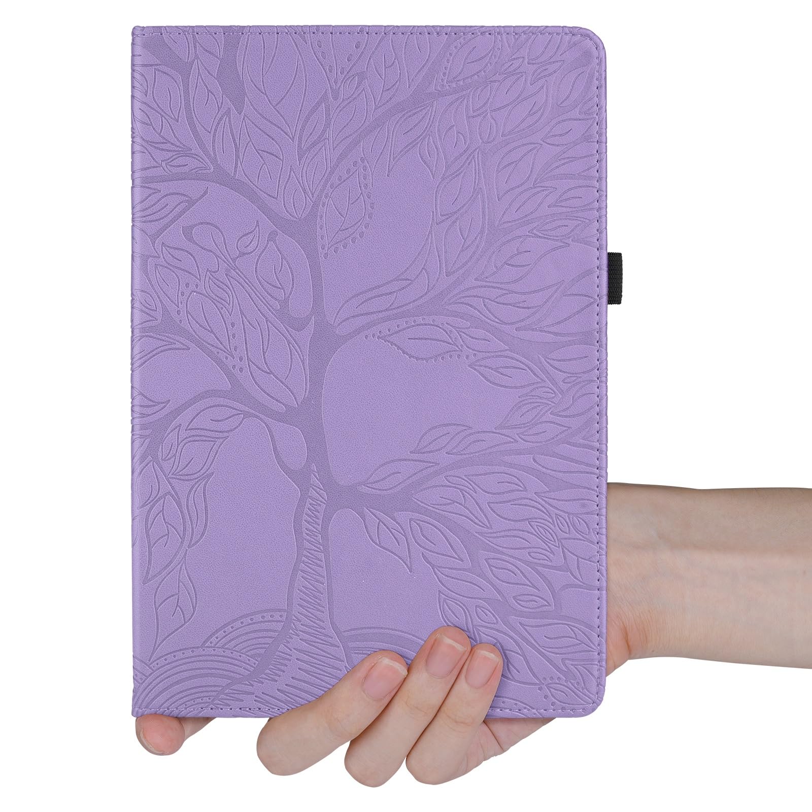 Custodia protettiva per tablet PC compatibile con Kindle Fire HD 8 (7a/8a generazione, versione 2016/2017/2018), custodia per tablet con supporto girevole a 360 gradi, custodia pieghevole per tablet