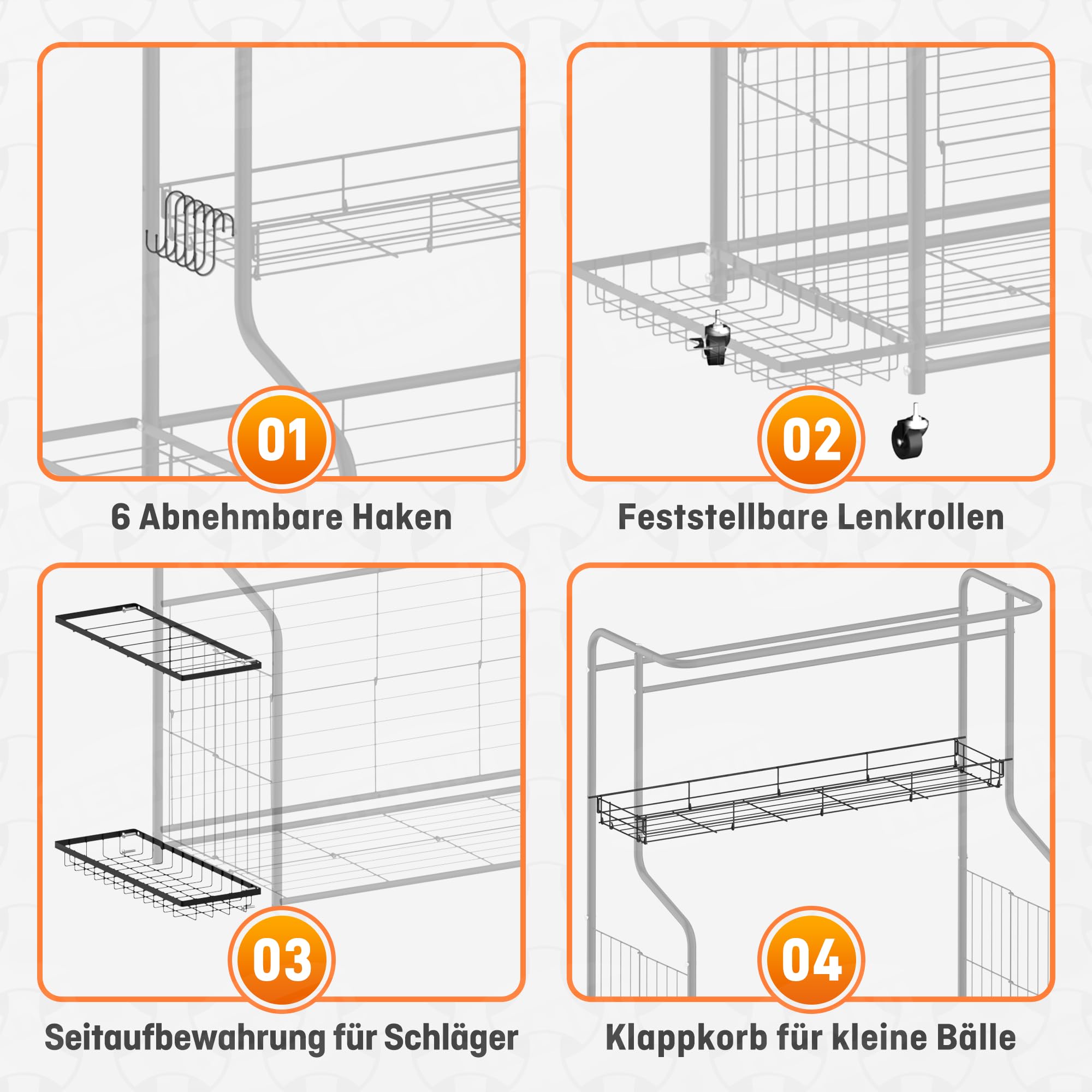 HENMI Garage Organizer für Sportgeräte