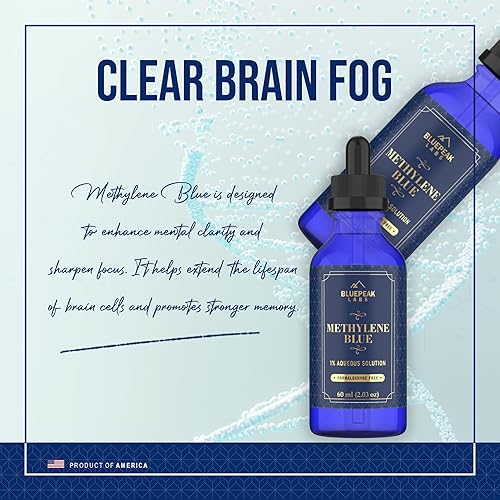 Miniatura 8 de Grado farmacéutico azul de metileno, sin formaldehído, grado USP, gotas de azul de metileno, compuesto de laboratorio de alta pureza, solución al