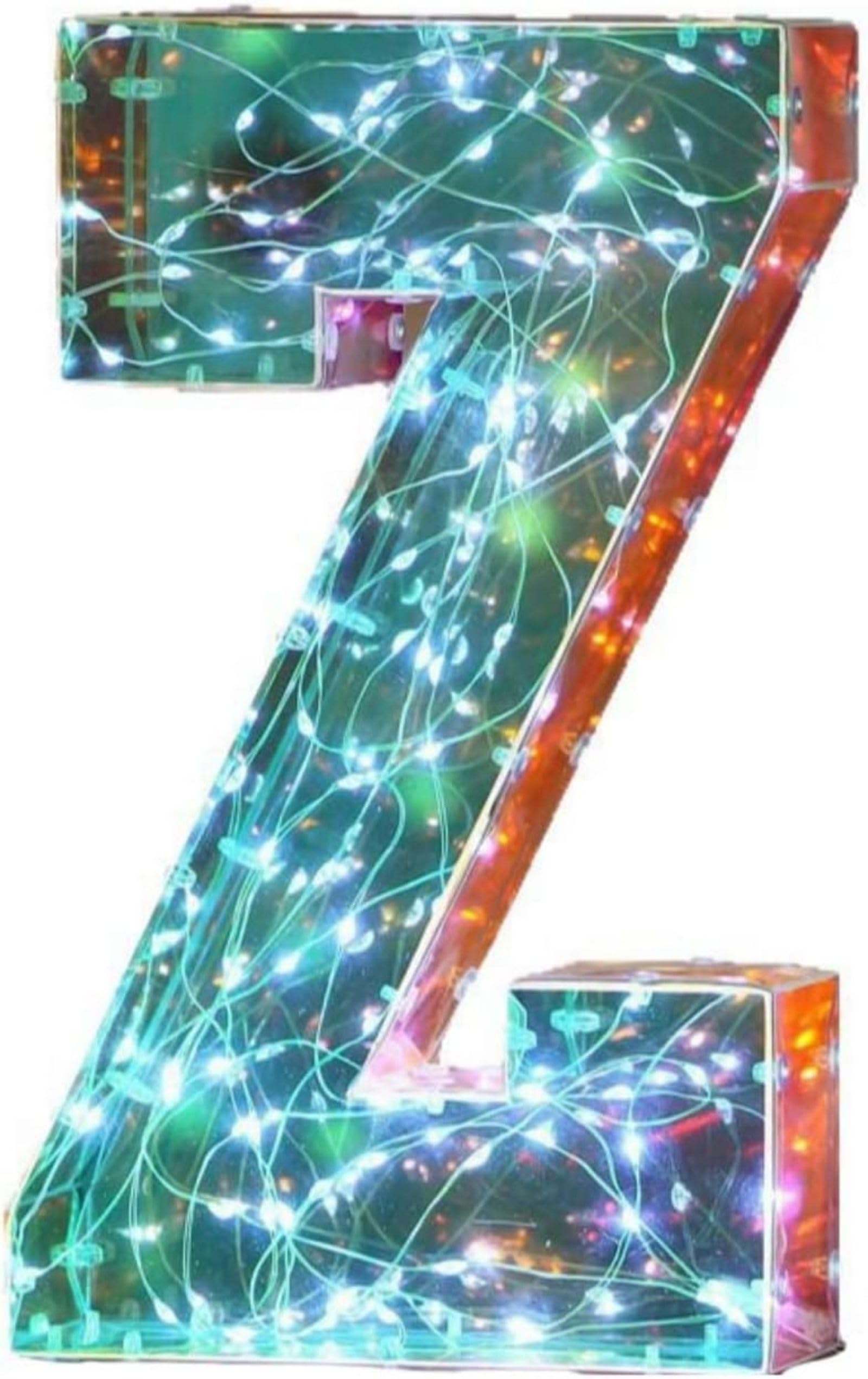Jemnpela LED Marquee Letter Number Sign Lights Glitter Light Up Alphabet Figure Night Light for Birthday Party Wedding Home Bar Holiday Wall Decoration