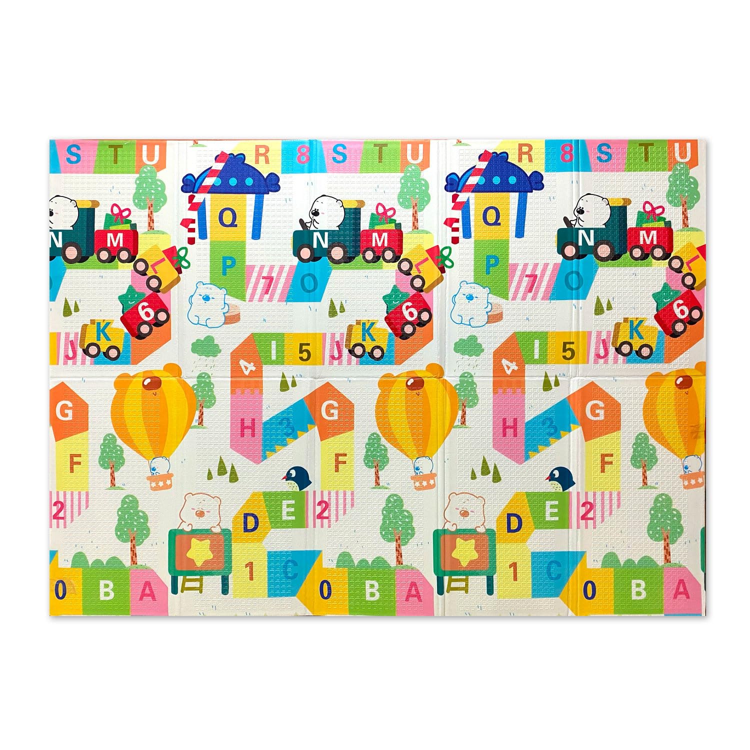 GIODICART Maxi Tappeto Gioco Pieghevole Primi Passi per Neonati e Bambini cm 200x150 - Alto Spessore 10mm