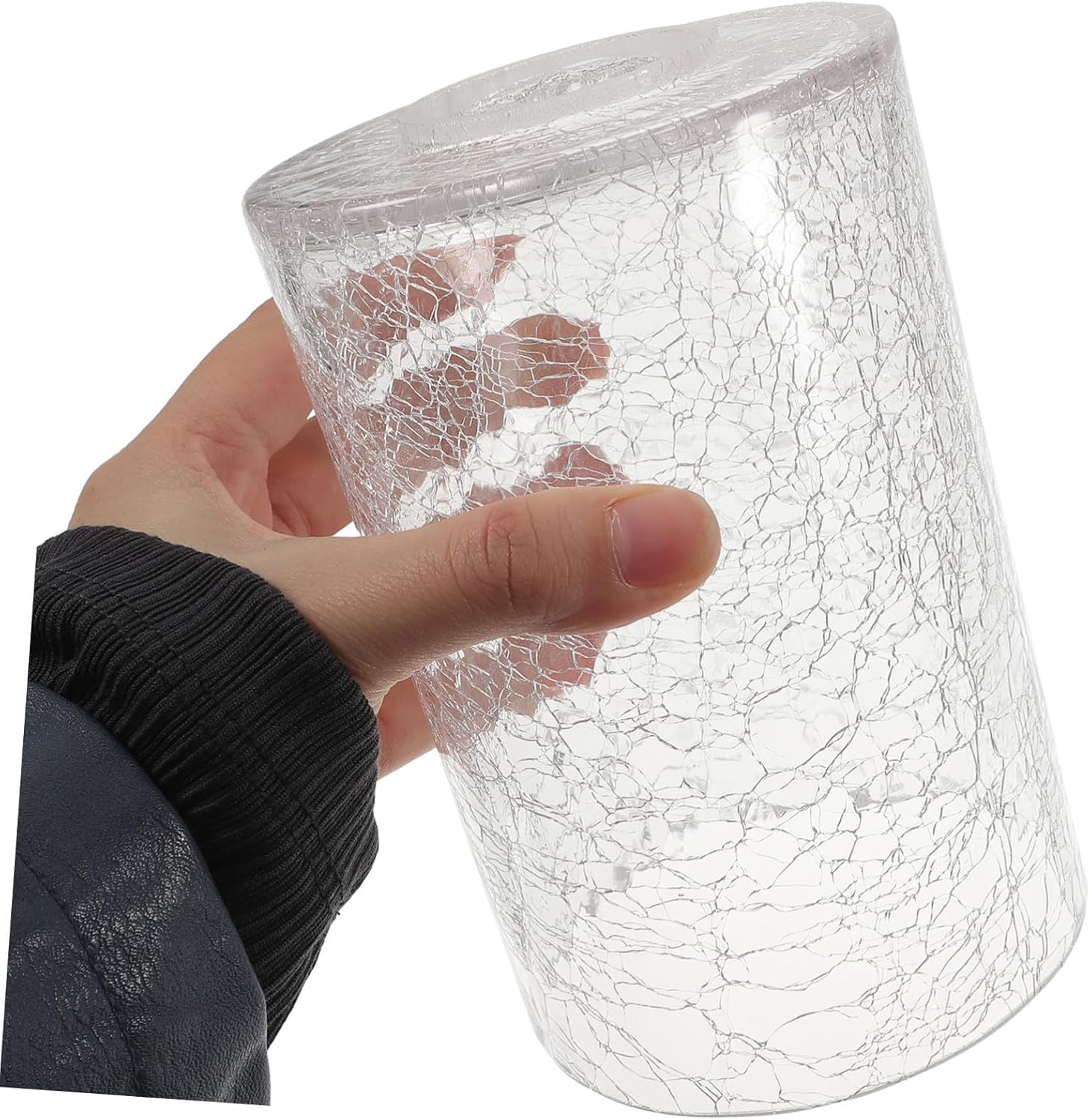 2pcs Glass Lamp Shades Replacement Cylinder Wall Lamp Covers Lightweight Chandelier Light Fixtures for Living Bedroom Hotel Use