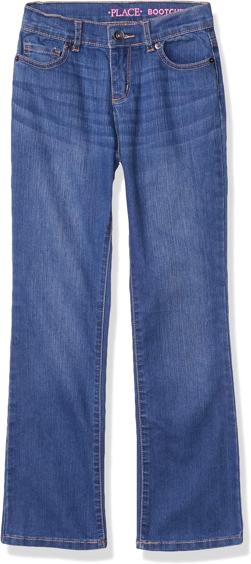 The Children's Placegirls Bootcut Denim Jeans, Slim Jeans