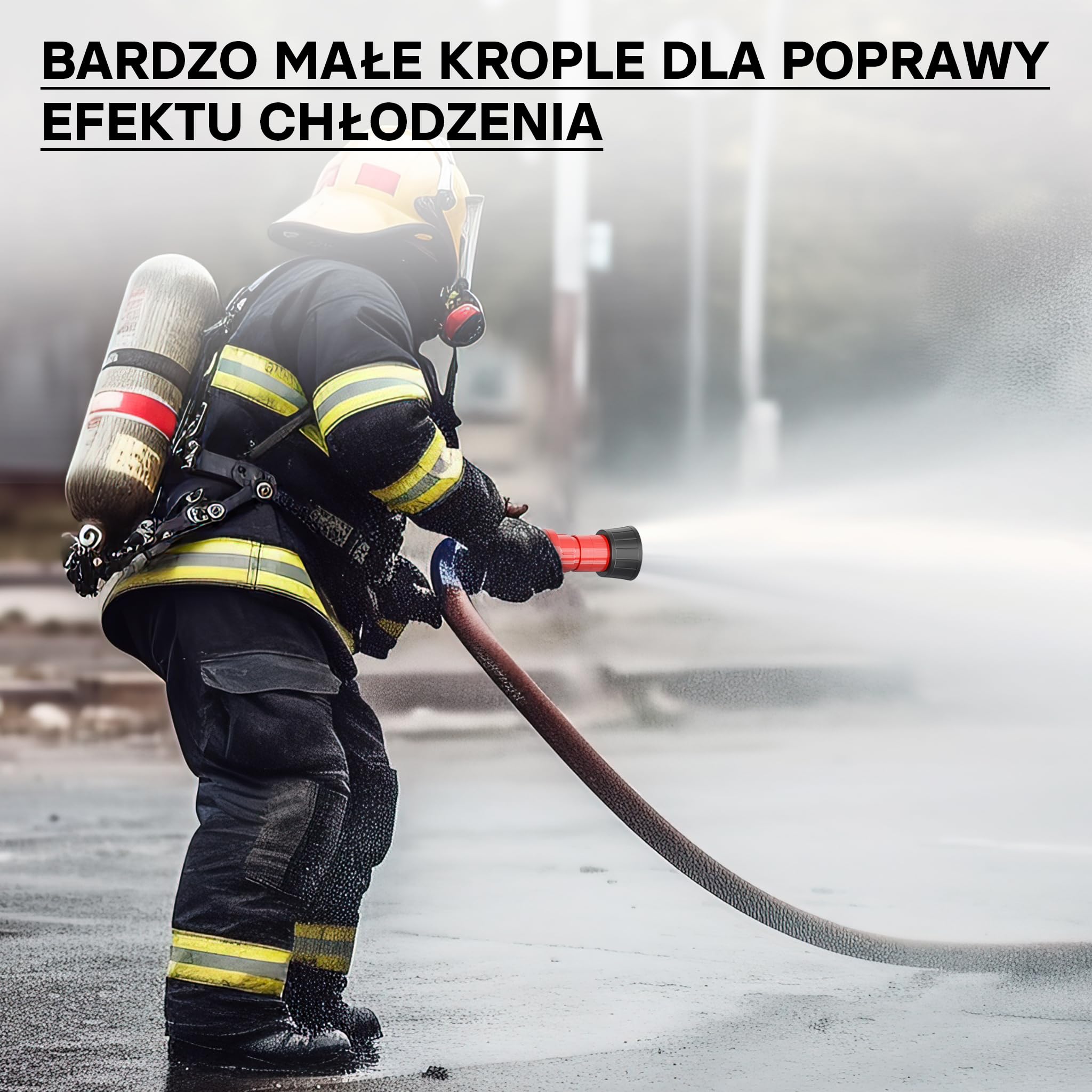 Dysza strumieniowa Wiltec do małego węża strumieniowego 38,1 mm (1,5") dla straży pożarnej lub ogrodu
