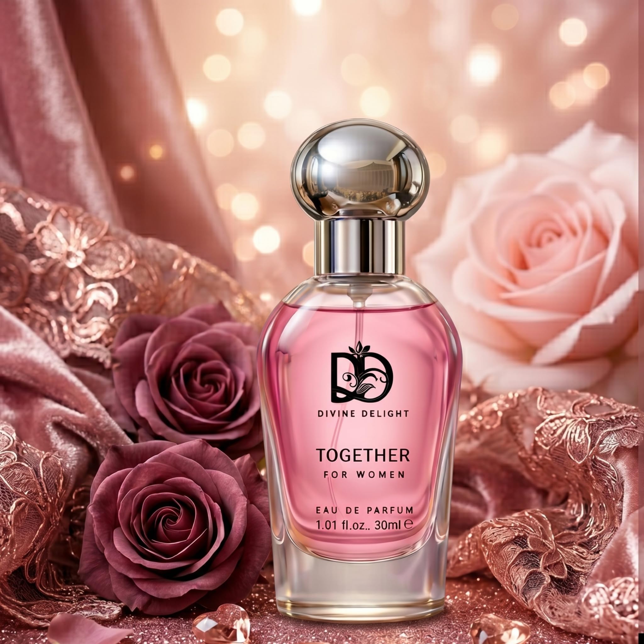 Together 30ML Perfume for Women by Divine Delight | Long-Lasting Floral & Sweet Eau de Parfum | Pocket-Friendly Premium Fragrance | Made in India-image-35