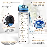 Vista 20 de Hyturtle Botella de agua motivacional personalizada para amantes de los erizos de 32 onzas, 1 litro, fácil de distraer con erizos, botella de agua