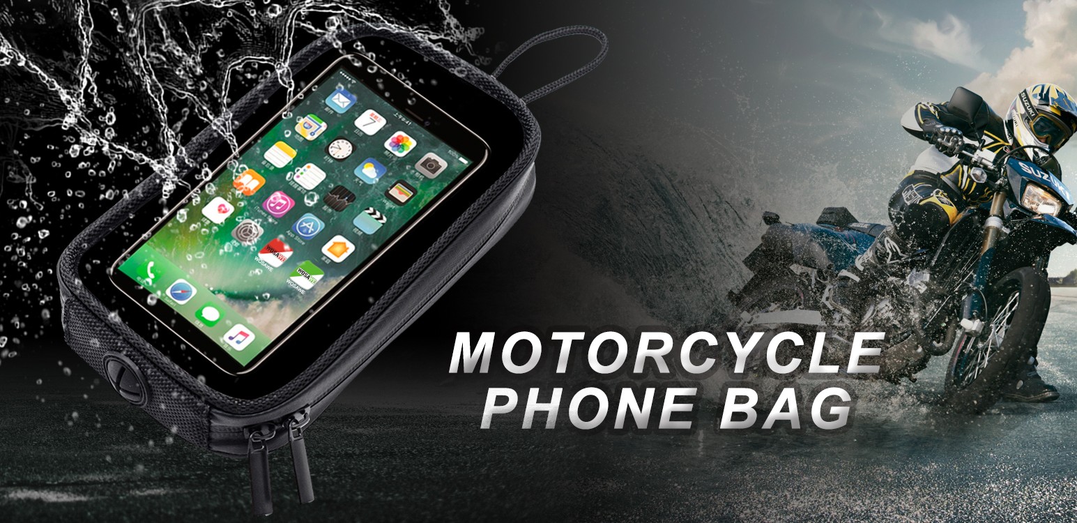 ReachMall Magnetische Motorrad-Tanktasche – Wasserdichte 6,5-Zoll Touchscreen-Tasche Für Navigation, Aus Carbon-Faser Und Oxford-Gewebe, Mit Schultergurt Und Reflektorstreifen