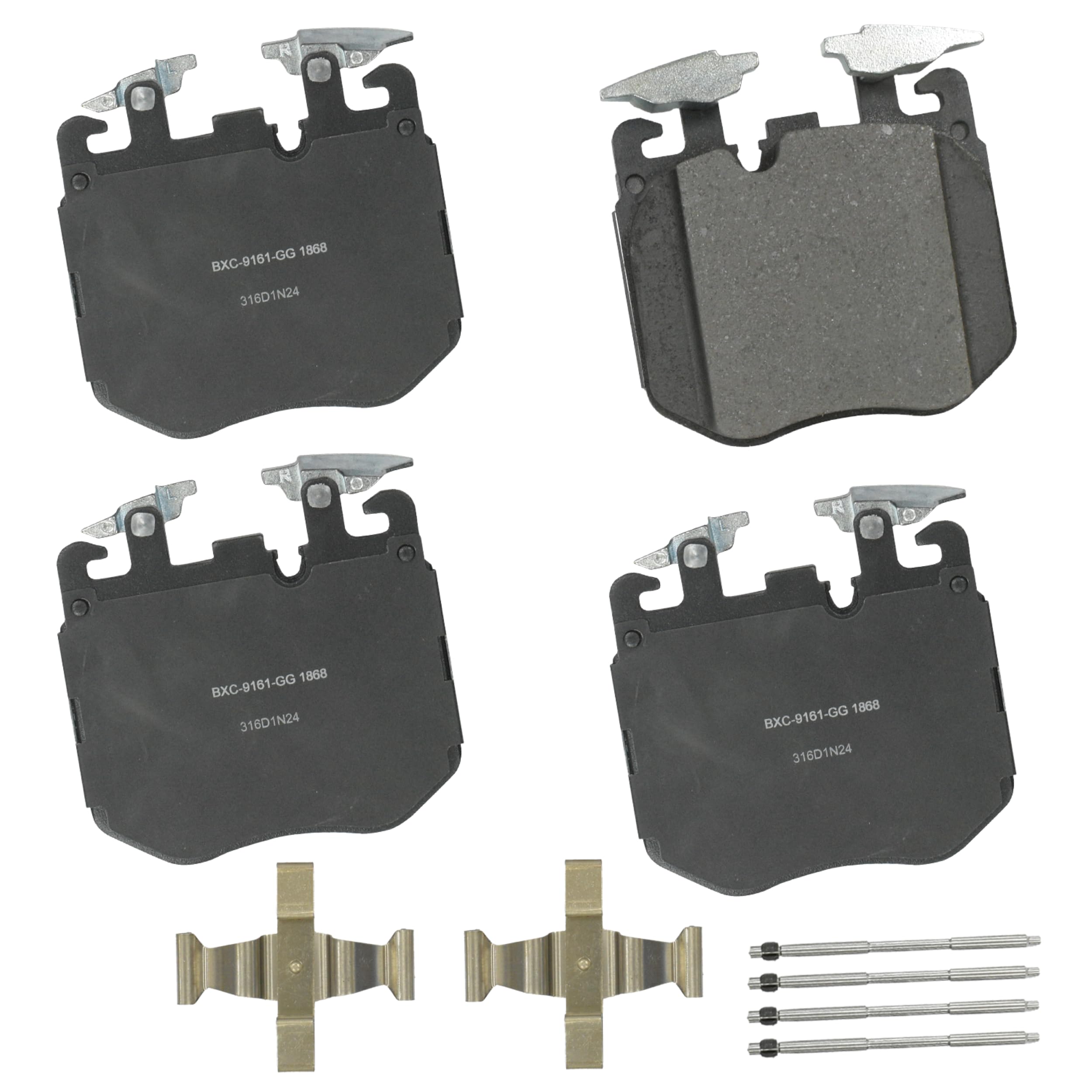 Bendix Premium SBC1868 Ceramic Front Brake Pads for select BMW 540i, 740e, 750i, 840i, Alpina B7, B8, XB7, i4, M240i, M340i, M440i, M550i, M760i, M850i xDrive Gran Coupe, X5, X6, X7