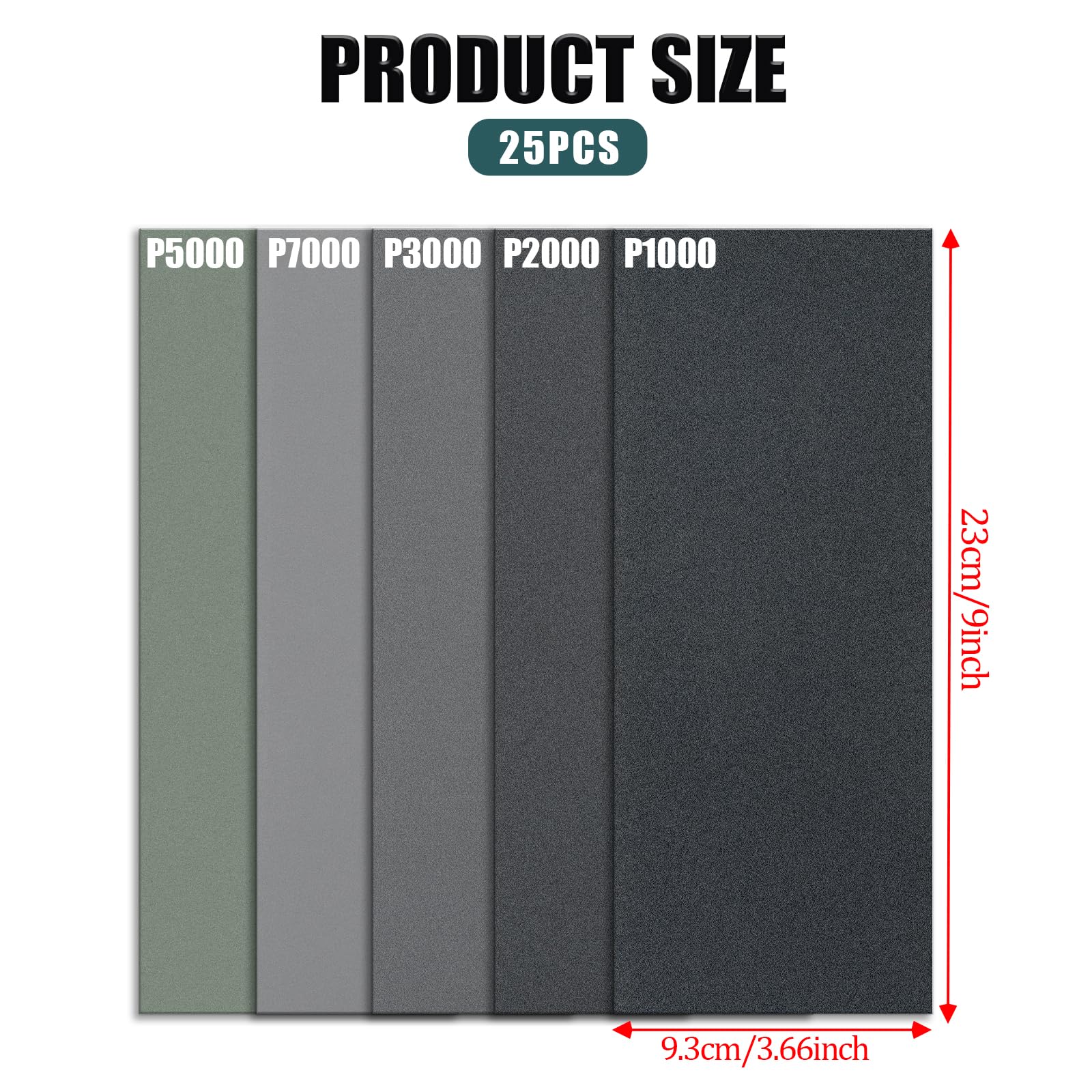 Schleifpapier Sandpapier 1000 1500 2000 3000 5000 K Produktbild-Vorschau 4