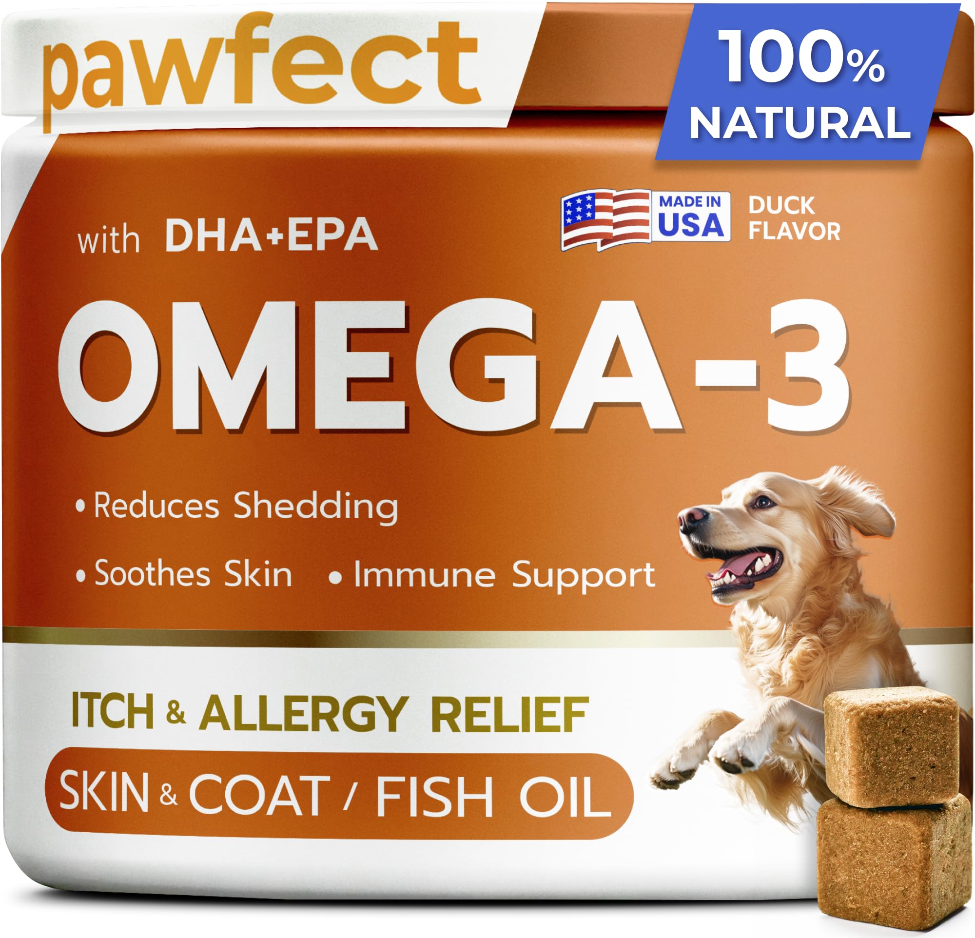 Amazon.com : PawfectCHEW Fish Oil Omega 3 for Dogs - Allergy