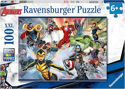 Ravensburger Marvel Avengers - Rompecabezas de 100 piezas para niños a partir de 6 años