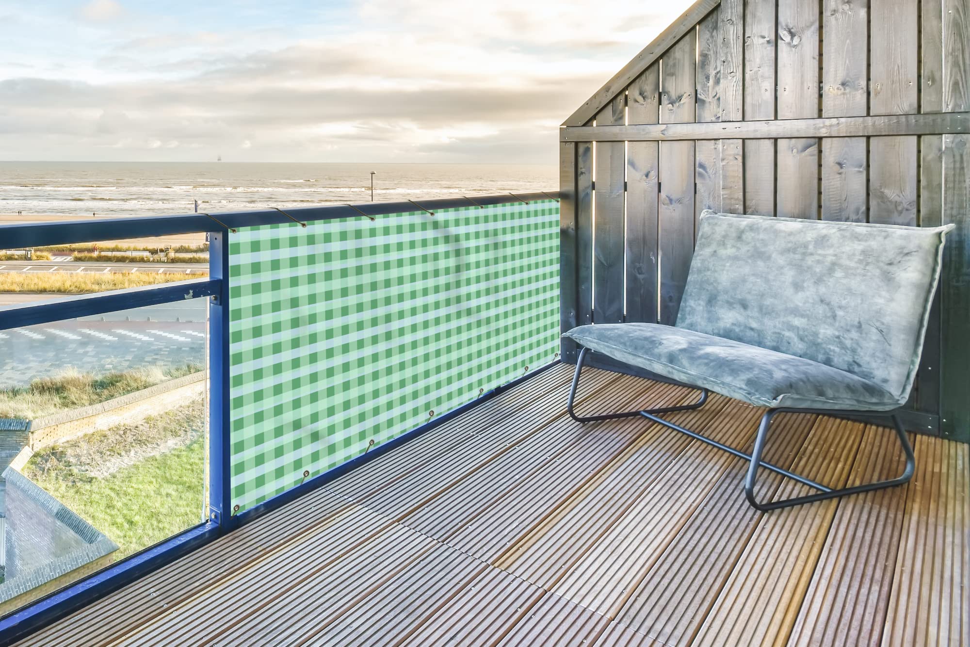 MuchoWow Balkon Sichtschutz 200x110 Cm – Wasserabweisende Sichtschutzmatte Mit Flamingo-Motiv, Für Terrasse & Garten
