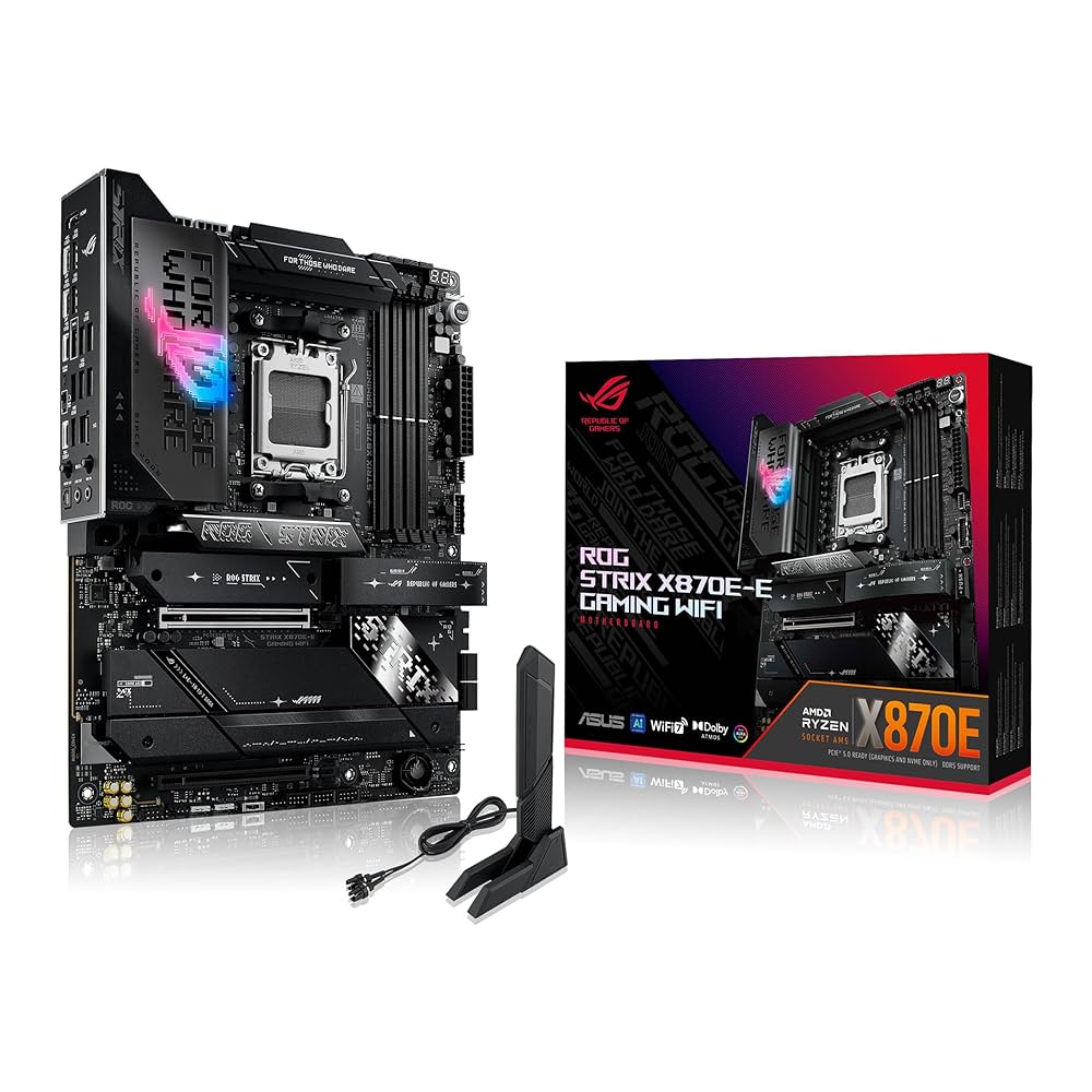 [新品]ASUS ROG STRIX X870E-E GAMING WIFI ASUS ROG Strix X870E-E do gier WiFi płyta główna AMD, 18 + 2