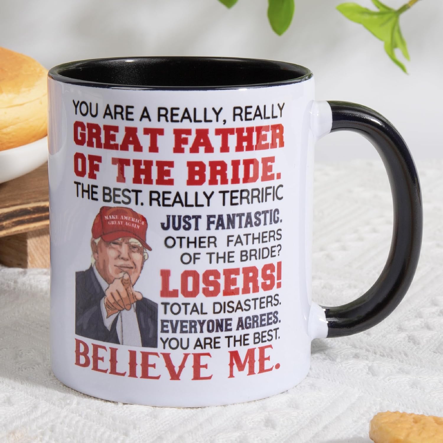 Father of The Bride Gifts, Wedding Party Gifts for Bride's Father From Daughter, Bridal Shower, Engagement Gift Idea, Dad of The Bride Ceramic Mug 11oz