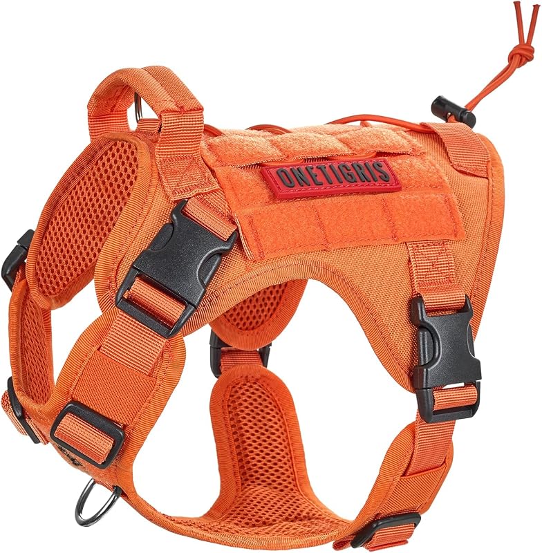 Peitoral Vest Tático para Cães OneTigris com Ajuste e Sistema MOLLE GBX03